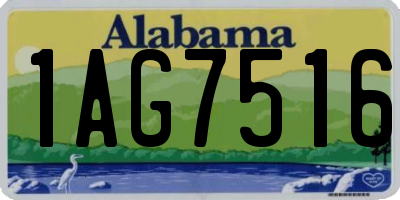 AL license plate 1AG7516
