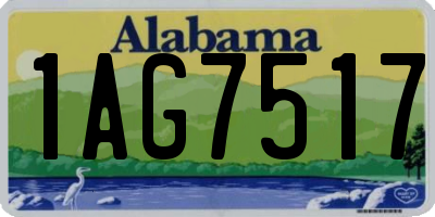 AL license plate 1AG7517