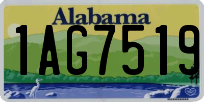 AL license plate 1AG7519