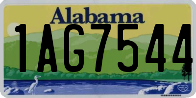 AL license plate 1AG7544
