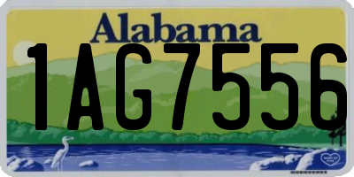 AL license plate 1AG7556