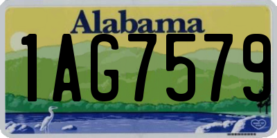 AL license plate 1AG7579