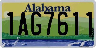 AL license plate 1AG7611