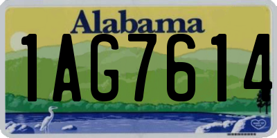 AL license plate 1AG7614
