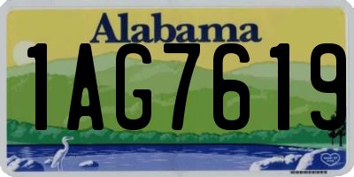 AL license plate 1AG7619