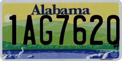 AL license plate 1AG7620