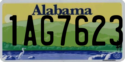 AL license plate 1AG7623