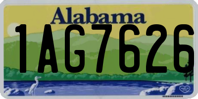 AL license plate 1AG7626