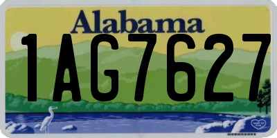 AL license plate 1AG7627