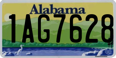 AL license plate 1AG7628