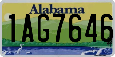 AL license plate 1AG7646