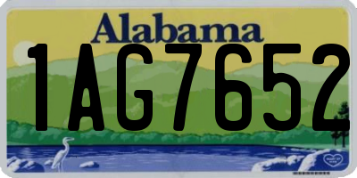 AL license plate 1AG7652