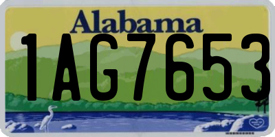 AL license plate 1AG7653