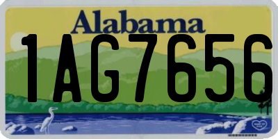 AL license plate 1AG7656