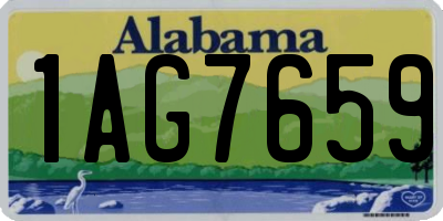 AL license plate 1AG7659