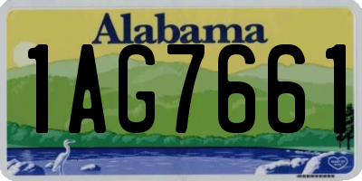AL license plate 1AG7661
