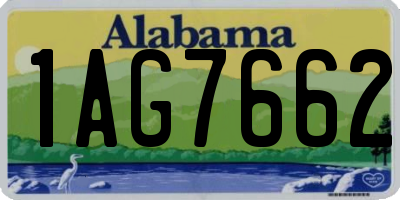 AL license plate 1AG7662