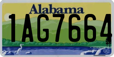 AL license plate 1AG7664