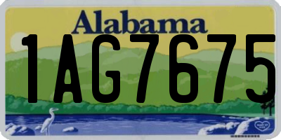 AL license plate 1AG7675