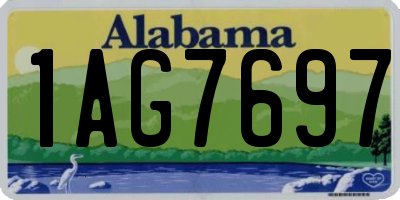 AL license plate 1AG7697