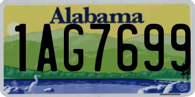 AL license plate 1AG7699