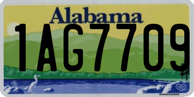 AL license plate 1AG7709