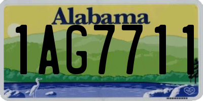 AL license plate 1AG7711