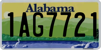 AL license plate 1AG7721