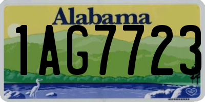AL license plate 1AG7723