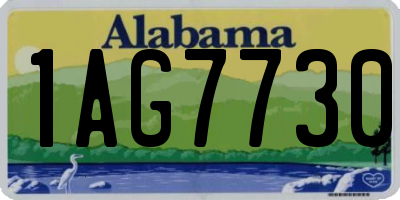 AL license plate 1AG7730