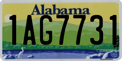 AL license plate 1AG7731