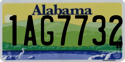 AL license plate 1AG7732