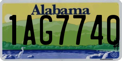 AL license plate 1AG7740