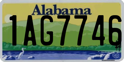 AL license plate 1AG7746