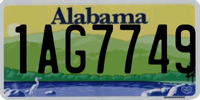 AL license plate 1AG7749