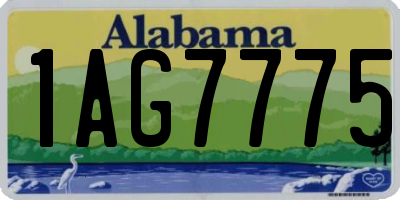 AL license plate 1AG7775
