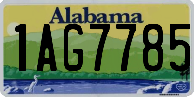 AL license plate 1AG7785
