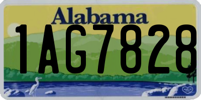 AL license plate 1AG7828