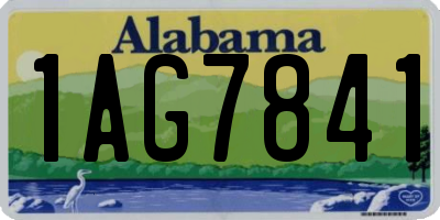 AL license plate 1AG7841