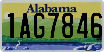 AL license plate 1AG7846