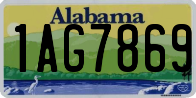 AL license plate 1AG7869