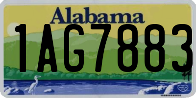 AL license plate 1AG7883