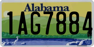 AL license plate 1AG7884