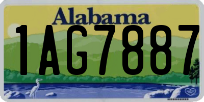 AL license plate 1AG7887