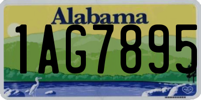 AL license plate 1AG7895