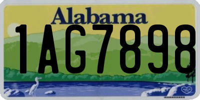 AL license plate 1AG7898