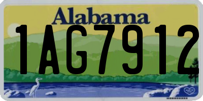 AL license plate 1AG7912