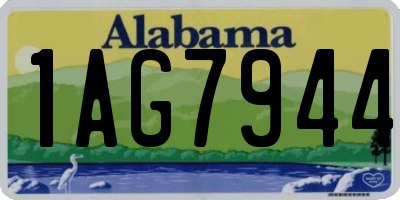 AL license plate 1AG7944