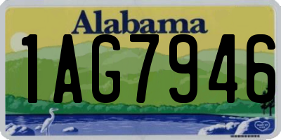 AL license plate 1AG7946