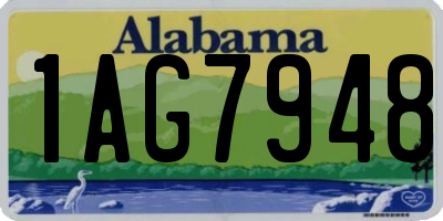 AL license plate 1AG7948